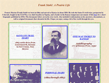 Tablet Screenshot of frankstahlbio.net